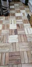 pack of 30 solid wooden deck tile