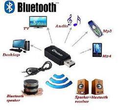 Portable USB Bluetooth Audio Music Receiver Wireless Adapter 3.5mm Jack Audio Cable Dongle for Aux Car speaker