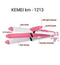 Kemei 1213 km-1213 3 In 1 Professional Hair Straightener, Curler And Crimper Machine