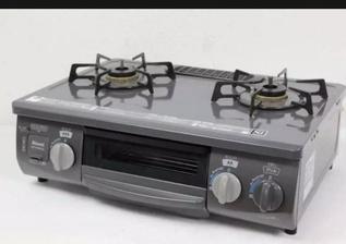 2 burner japani Rinnai Gas Stove With Oven Grill,10/9 Fresh condition
