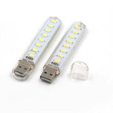 Usb Led Light 8 LEDs SMD LED Bulb 5V Power Input White USB Night light - White
