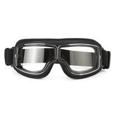 Speeding Helmet Goggles Windproof Protective Glasses Eyewear For Motorcycle Motorbike Silver Lens