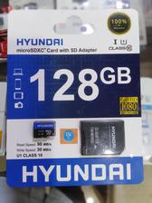 128GB Hyundai MicroSD Card With SD adapter Class10 Read Speed 90MBs Write Speed 30MBs