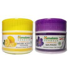 Pack Of 2 Himalya Herbals Double Action Cleanser Cream & Himalya Herbals Skin Polish Cream 300 ML