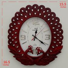Peacock Style Wall Clocks Living Room Bedroom Home Decoration Battery Operated 815
