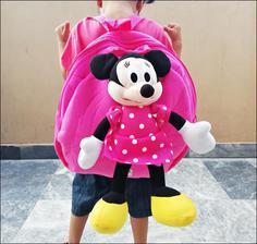 Premium Kids School Bag Mickey Mouse Character For Baby Girls