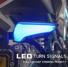 4 PCS Indicators for Motorcycle Bike  Blue & Yellow 2 Light Function
