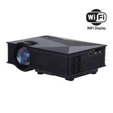 LED Projector, UC46 WiFi Full HD 1080P LED Video Projector Home Theater SD TV/USB/VGA/PC for Party Home Cinema Theater Laptop Game Smartphone