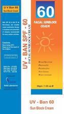 Facial Sunblock Cream (UV-BAN SPF-60)