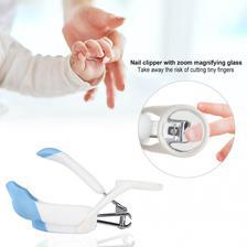 Baby Nail Clipper With Magnifying Glass Newborn Finger Manicure Nail Cutting Tool