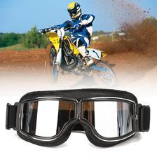 Helmet Goggles Windproof Protective Glasses Eyewear For Motorcycle Motorbike Silver Lens