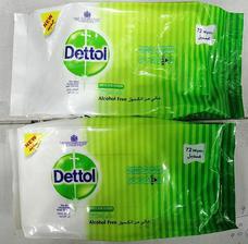 Detoll baby wipes/Antiseptic/Thick wipes/Soft Wipes/sensitive skin wipes/wipes for all purpose/72 sheets (Pack of 2)
