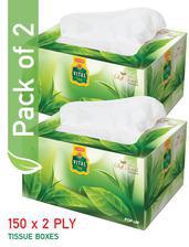 Pack of 2 Tissue Boxes Green