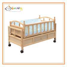 Wooden Cot Baby Bed BUYOU24 EDITION MODEL: 611 WITH MOSQUITO NET