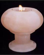 Beautiful Salt Lump Candle Shape