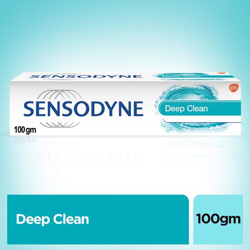 SENSODYNE DEEP CLEAN TOOTHPASTE FOR LASTING SENSATION OF FRESHNESS, 100 GM