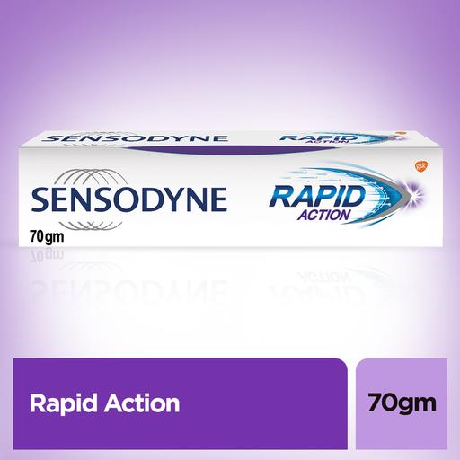 Sensodyne Rapid Action Toothpaste For Fast Sensitivity Relief, 70 GM
