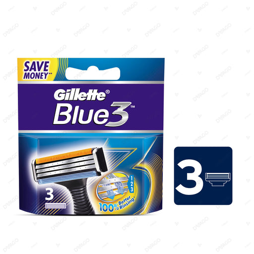 Gillette Blue 3 System Shaving Razor Cartridges 3's