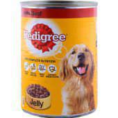 Pedigree Dog Food Beef In Jelly Tin 400g 