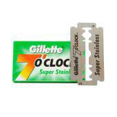Gillette 7 O'clock Super Stainless Double Edge Safety Razor Blades