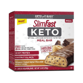SlimFast Keto Meal Replacement Whipped Peanut Butter Chocolate Bars 210 Grams