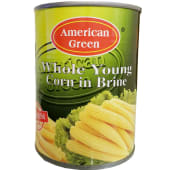 American Green Whole Young Corn 