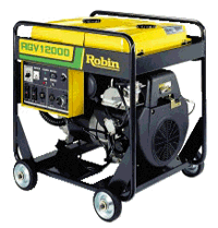 Robin RGX 12000E Petrol & Gas Generator (Black & Yellow)