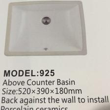 Casa Moda 925 vanity wash basin under counter (white/ivory)