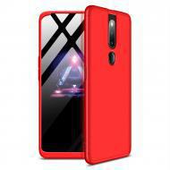 360 Degree Full Body Protection With Glass Protector Case for Oppo F11 Pro Red