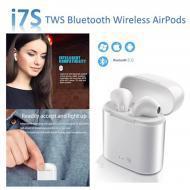 i7S Twin Wireless Bluetooth Earbuds White