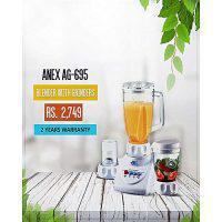 Anex AG695 Blender Grinder 3 in 1 White