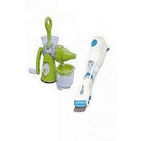 RH Traders Pack of 2 - Manual Juicer Machine + Electronic Head Lice Remover