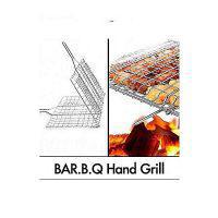 LUCKYDEALS Bbq Stainless Steel Hand Grill Large