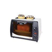 Westpoint Official WF1000D Toaster Oven With Hot Plate 800 Watts White & Black