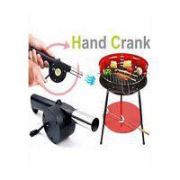 Salmans Hand Fan Starter Blower Grill Barbecue Tool BLACK