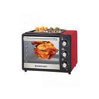 Westpoint Wf-2400Rd Deluxe Toaster Oven & Hot Plate Red & Black