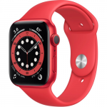 Apple Series 6 44MM GPS (M00M3LL/A) Smart Watch - Red Aluminum / Red	