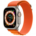 Apple Watch Ultra GPS CELLULAR 49MM Titanium Case with Orange Alpine Loop - (Medium)