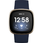 Fitbit Activity Tracker Versa 3 GPS Fitness Watch (FB511GLNV) Midnight / Soft Gold Aluminum