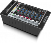 Behringer EUROPOWER PMP500MP3 Ultra-Compact 500-Watt 8-Channel Powered Mixer with MP3 Player, Reverb and Wireless Option