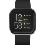 Fitbit Versa 2 Health & Fitness Activity Tracker Watch (FB507BKBK) - Black / Carbon Aluminum
