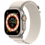 Apple Watch Ultra GPS CELLULAR 49MM Titanium Case with Starlight Alpine Loop - small