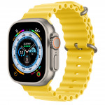 Apple Watch Ultra GPS CELLULAR 49MM Titanium Case with Yellow Band - Medium