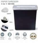 SD106P Paper Shredder cut Papers, CD and cards