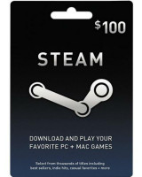 Steam Wallet Card $100 - Printed On Paper