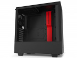 NZXT H510 Compact ATX Mid-Tower PC Gaming Case - Black/Red
