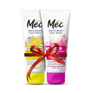 Mec Whitening Flawless White & Oil Clean Lemon Facewash Twin Pack