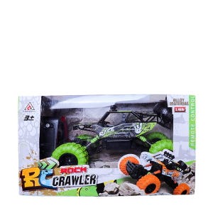 Remote Control Green Rock Crawler 4Wd 2.4 Ghz (Scale 1:12) Graffiti Climbing Car With Rechargeable Battery