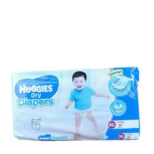 Huggies Dry Diapers Xl Pack - 34Pcs