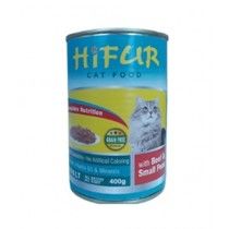 Hifur Canned Cat Food Beef & Peas Flavor 400g